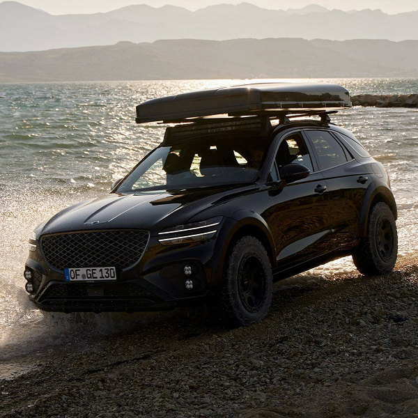 Представлен Genesis GV70 Off-Road с набором Camping Gear Black Edition